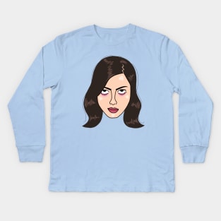 Aubrey Plaza Kids Long Sleeve T-Shirt